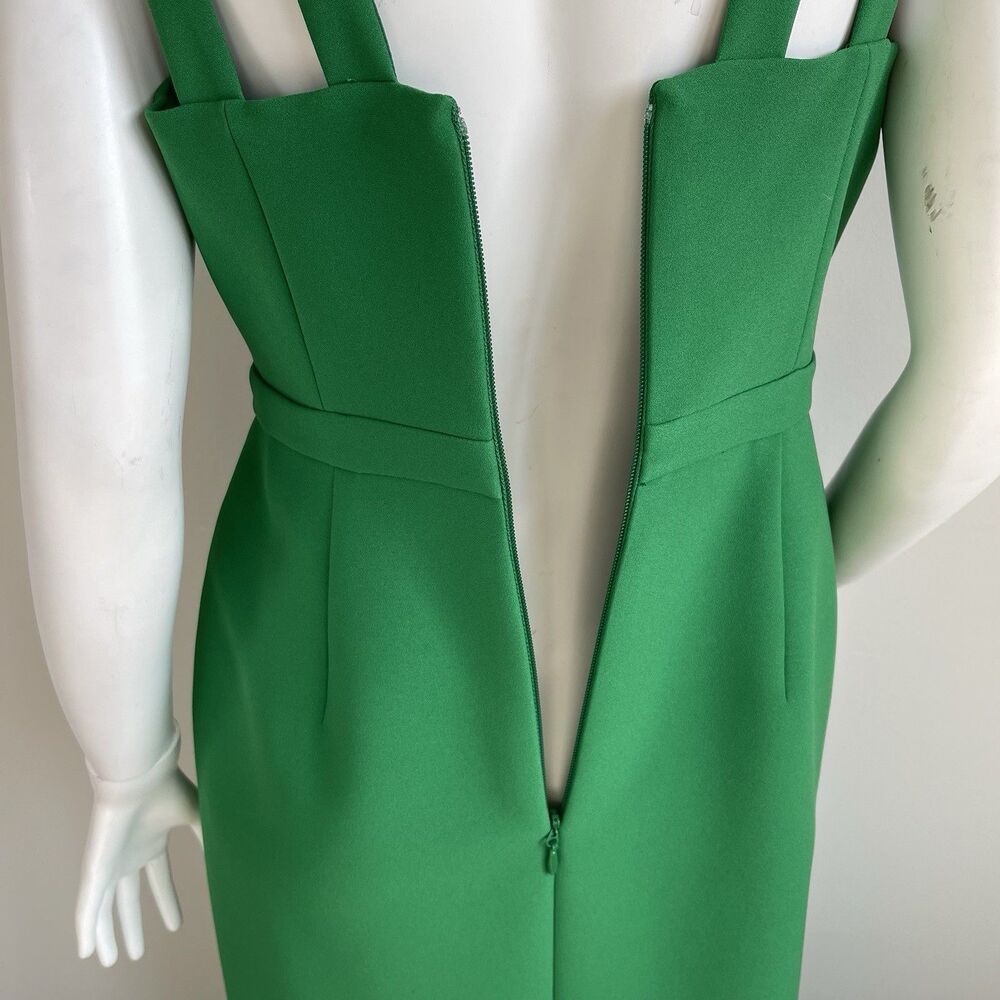 BCBGMaxAzria Strappy Cutout Emerald Maxi Gown - Picture 7 of 12